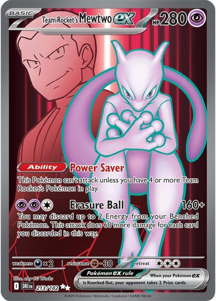 Team Rocket's Mewtwo ex - 213/182 - SV: Destined Rivals
