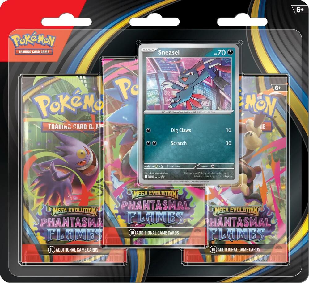 Phantasmal Flames 3 Pack Blister [Sneasel] - ME: Phantasmal Flames