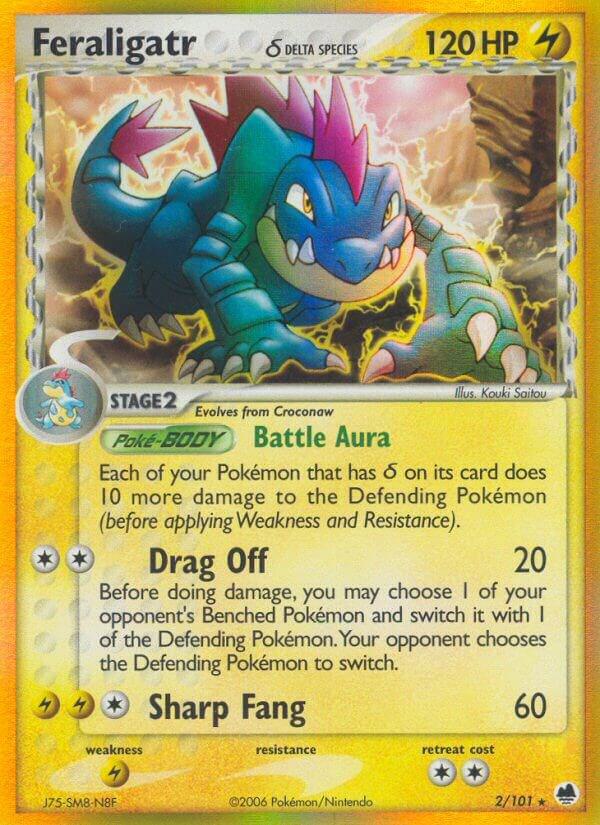 Feraligatr (Delta Species) - Dragon Frontiers Holofoil